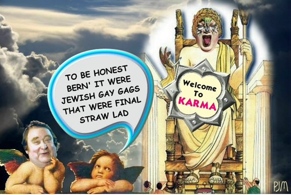 Bernard Manning in heaven joke